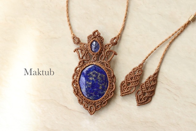 Tanzanite & Lapis lazuli pendant -to be-