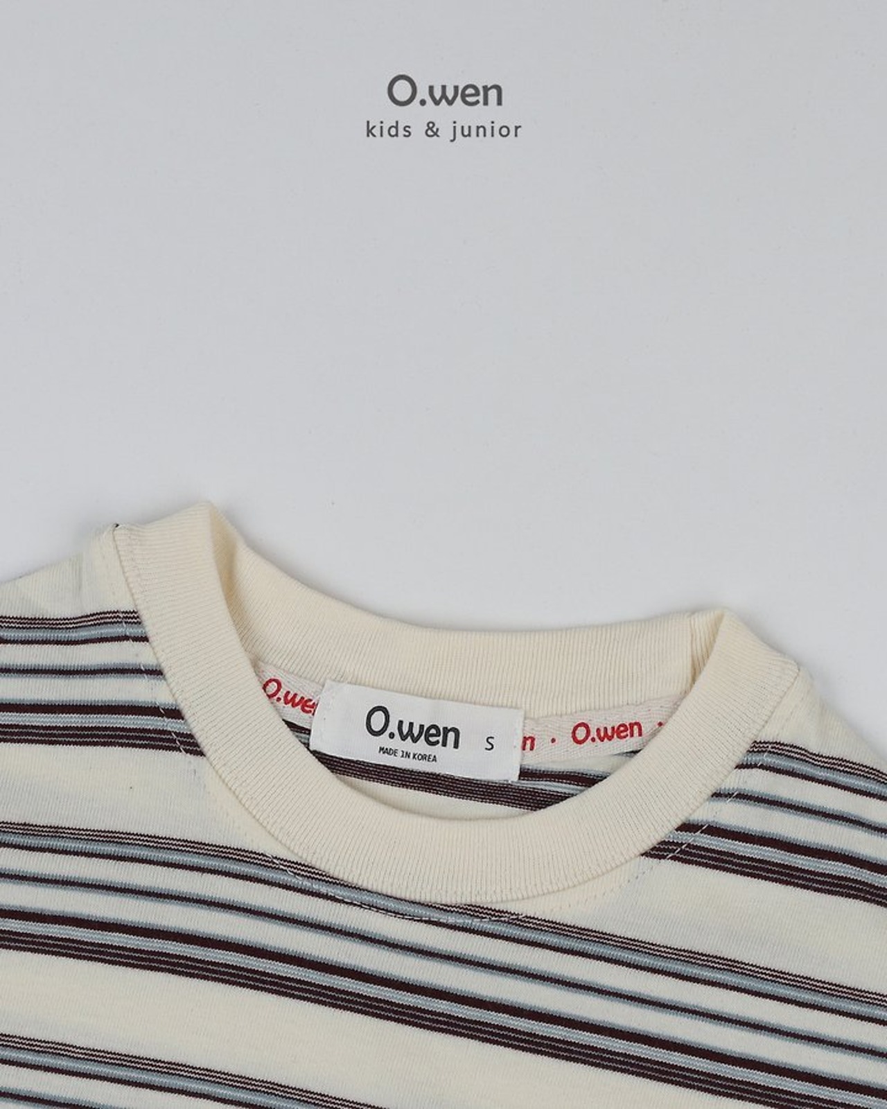 [O.wen] Leadstripe Tee Shirt (JS/JM/JL/JXL) / [오웬] 리드스트라이프티셔츠 (JS/JM/JL/JXL)