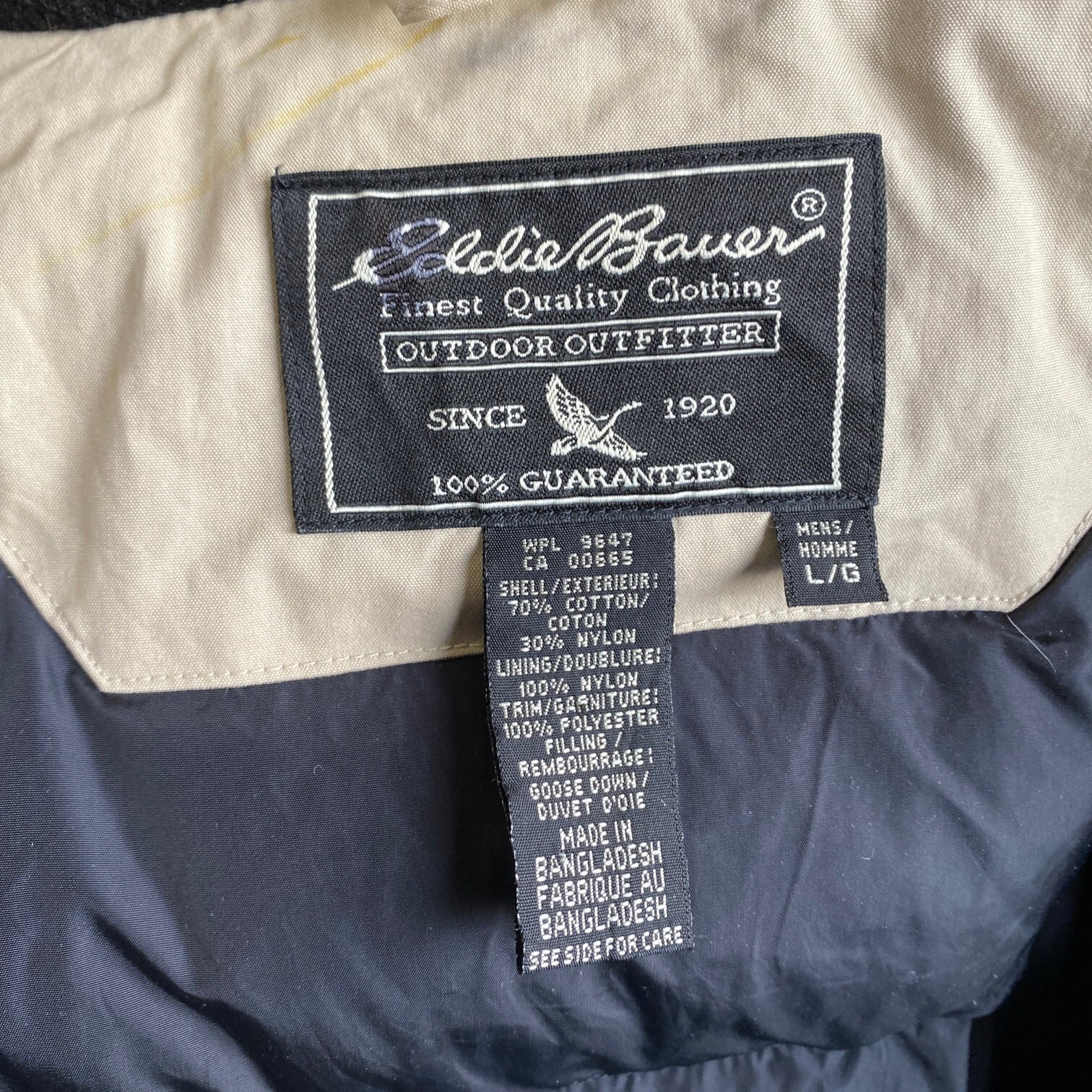 90年代〜00年代 Eddie Bauer エディーバウアー グースダウンジャケット