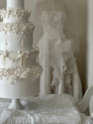 Wedding Art Cake - by Partner Artist Yoshimi【カート 購入不可/お問い合わせにて受付】No.121