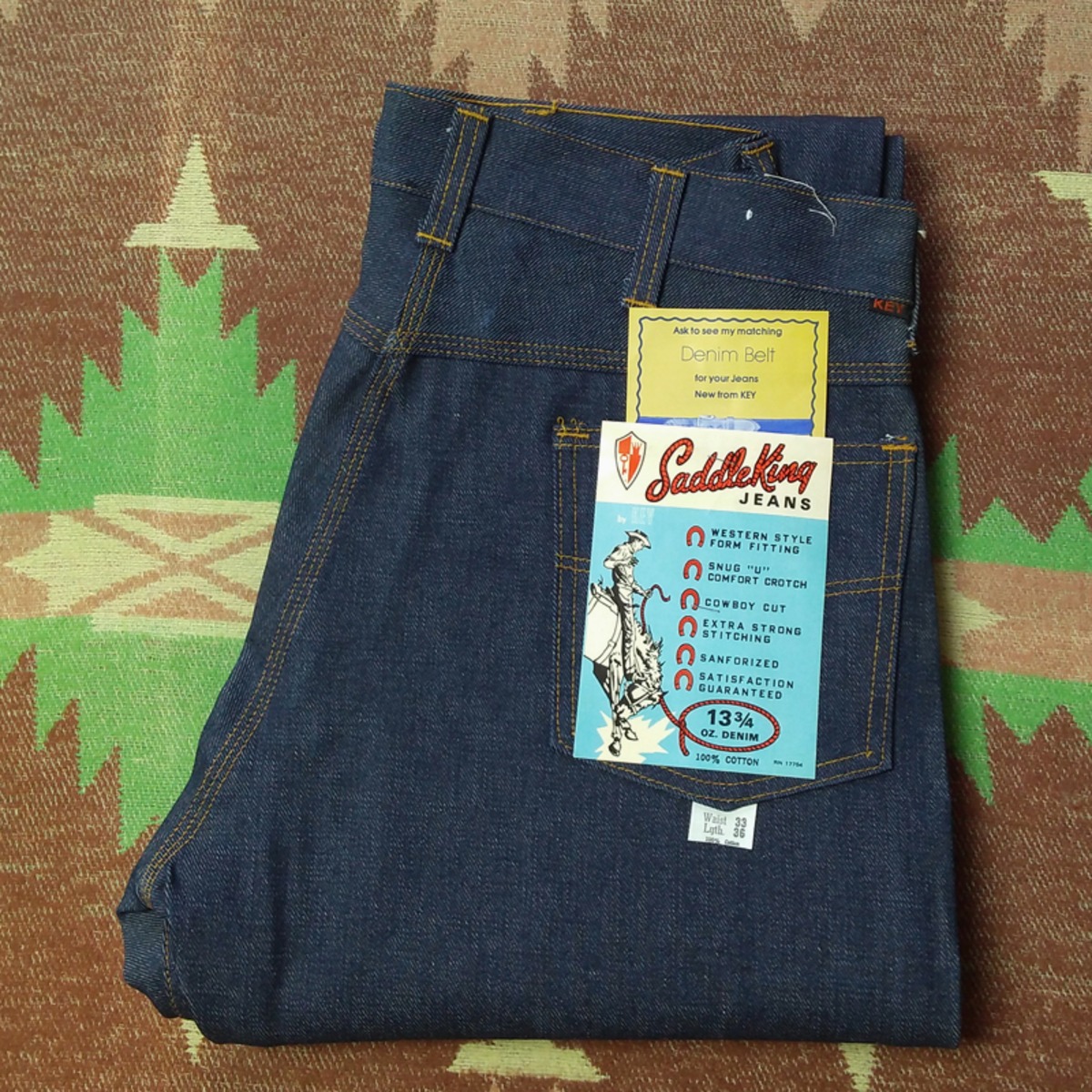 Dead-Stock 70s KEY Saddle King Denim Jeans | Wonder Wear