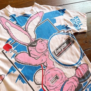 93s  Energizer Bunny Patternerd All Over 〝INK〟Print  T-Shirt