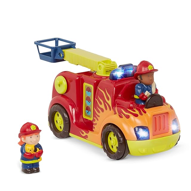 B. toys 消防車 消防士フィギュア2体つき ファイヤートラック サウンド B. toys 消防車 消防士フィギュア2体つき ファイヤートラック サウンド