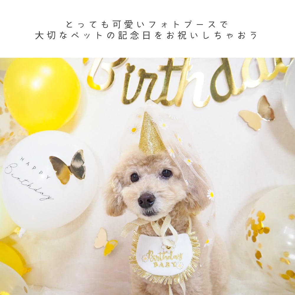 ❤可愛い❤ バースデー ペット 誕生日 プレゼント 記念日 帽子 犬 猫 帽子