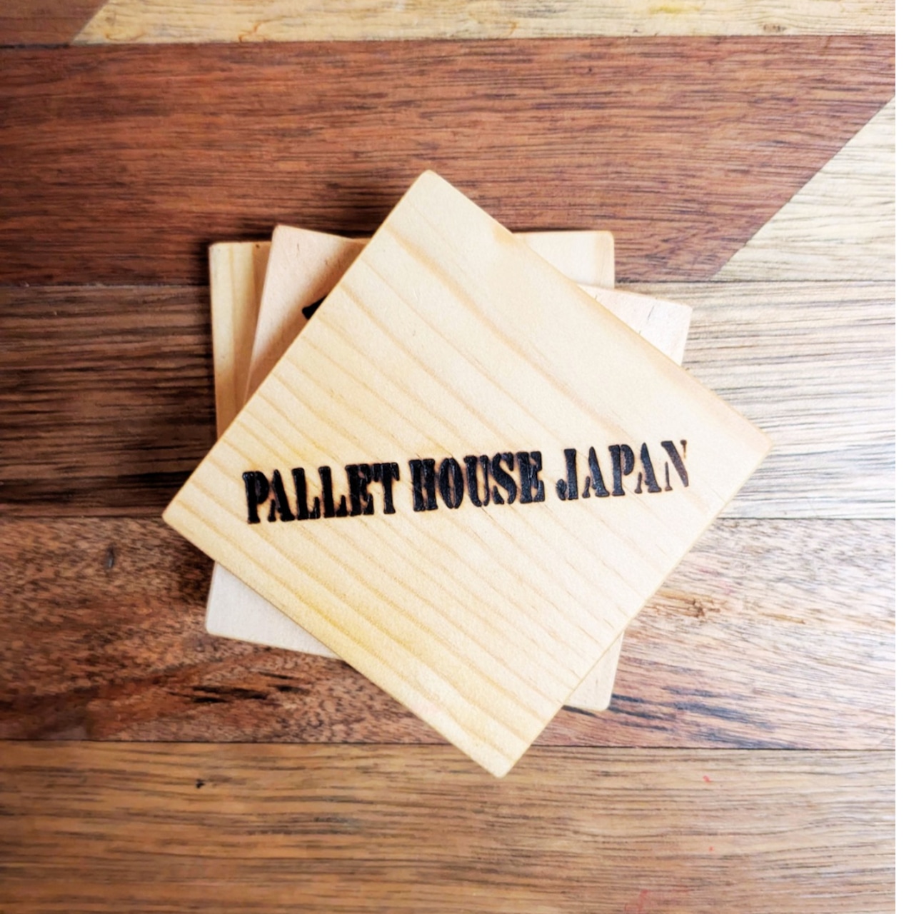 ワイン箱コースター・カトラリーレスト(2セット売り)