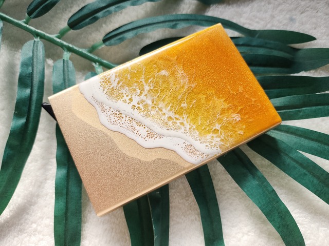 446.オーシャンレジンアート  カードケース スライド式