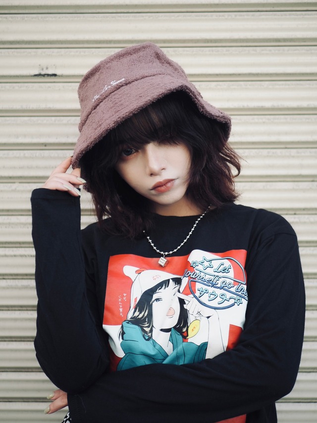 [PrimalBlue] サウナハット「TOWN」パイル生地 （ブラウン:X001285LHL）