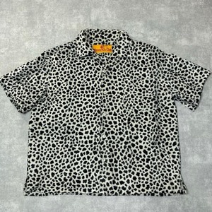 67 Motorcycle Club ダルメシアン柄 フェイクファー 半袖シャツ