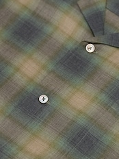 Ombre Check Open Collar Shirts