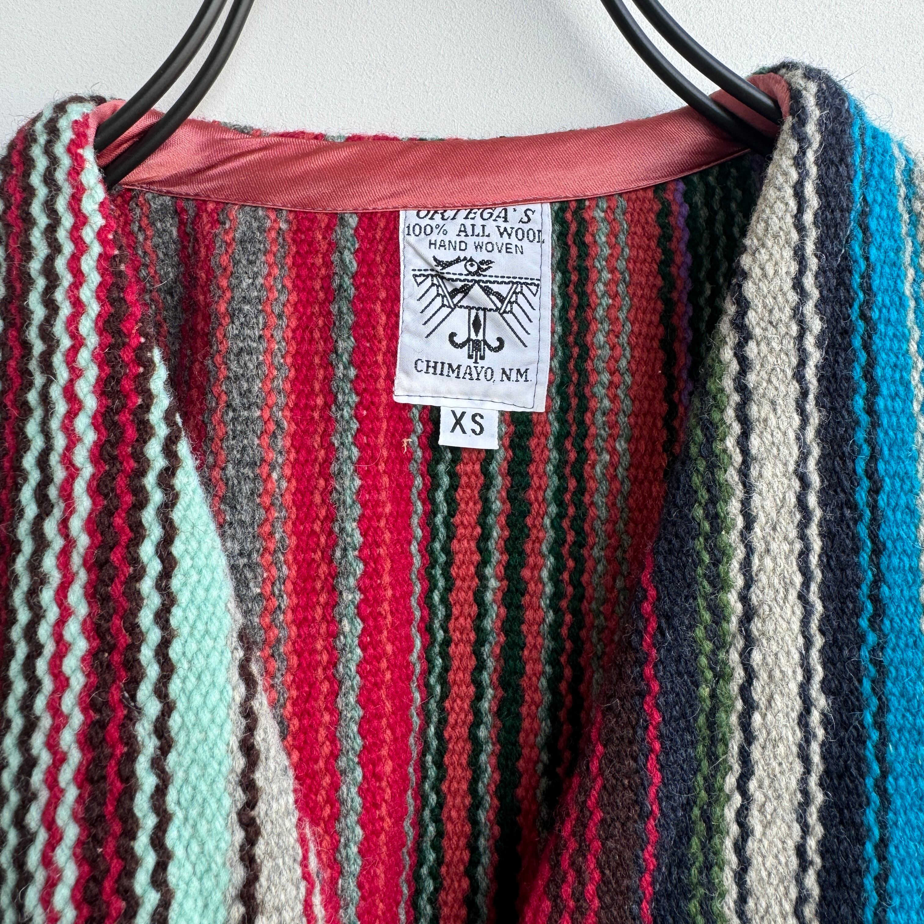 オルテガ チマヨベスト 希少柄 ストライプ XS | 古着屋 Serene(セリーン) 