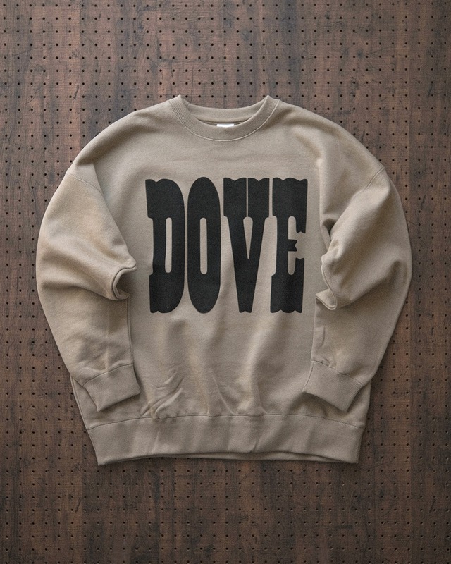 "dove" sweat shirt in sand（受注生産）