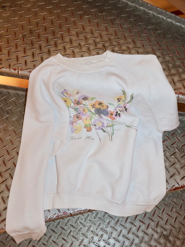 flower print sweat【1011】