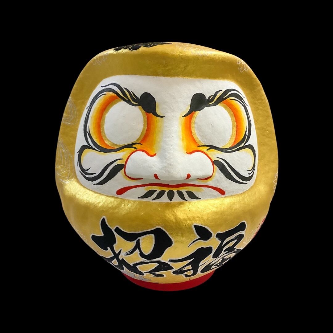 フルオーダー開運数珠達磨 プレミアムMサイズ | japanese art 蘭
