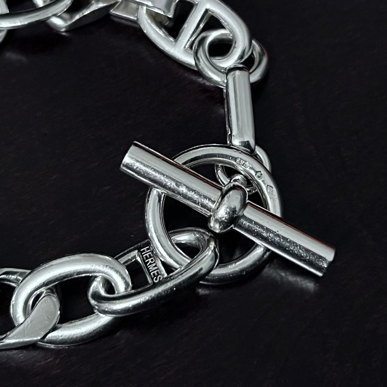 HERMES Alea Bracelet PM Sterling Silver LG Size | エルメス アレア
