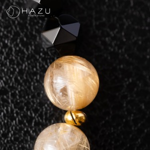 高ランク・大玉ゴールドルチル12mm［ゴールドタイチンルチル／シトリン／オニキス］