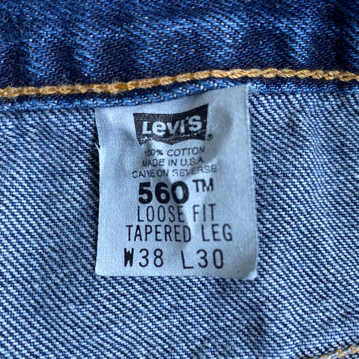 USA製 Levi's リーバイス 560 ワイド バギー テーパード デニムパンツ ...