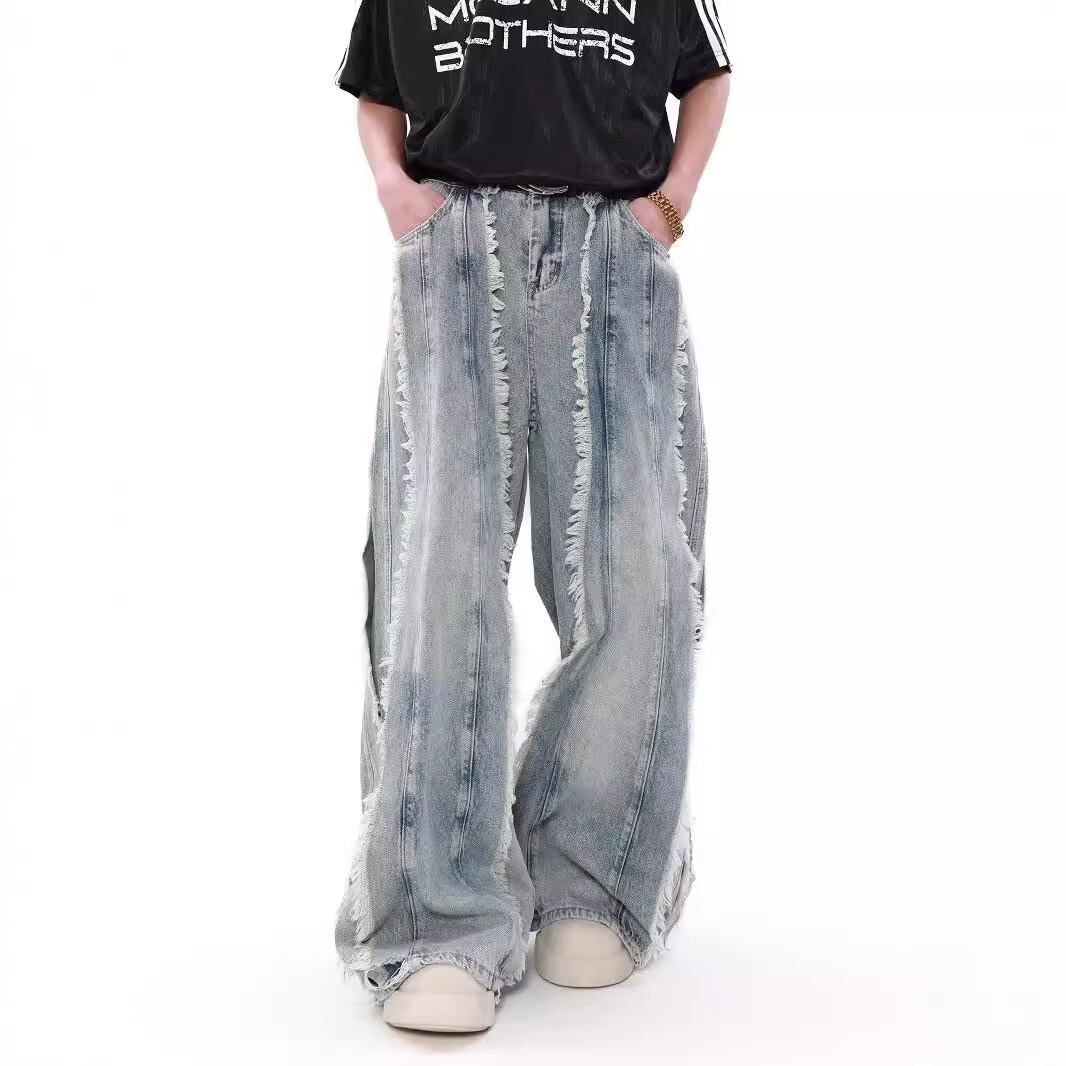 デニムパンツ ロングパンツ デニムパンツ パンツ オーバーサイズ 長