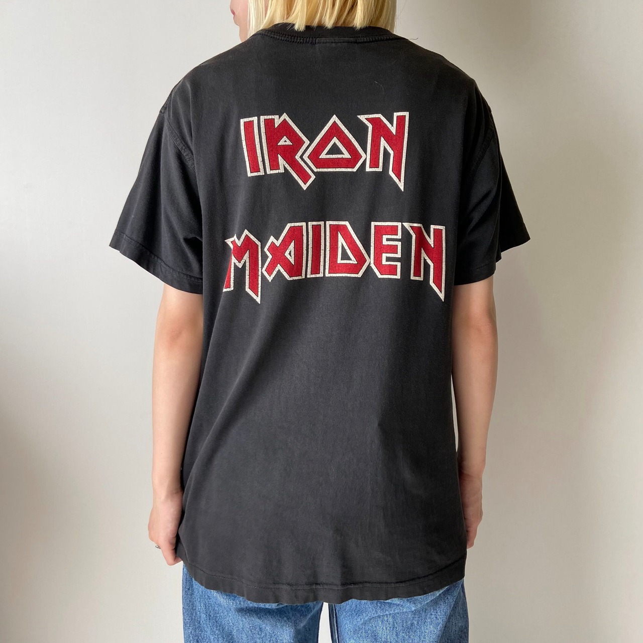 IRON MAIDEN アイアンメイデン バンドTシャツ メンズL相当 古着 両面 