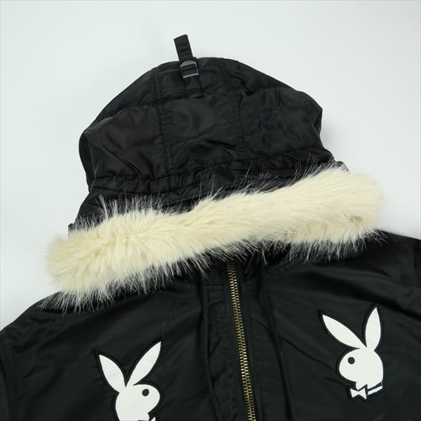 Size【XL】 SUPREME シュプリーム ×Playboy 26SS Hooded MA-1 Black