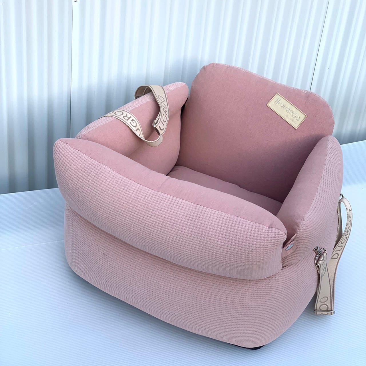 Premium 2WAY-Driving Kit【Baby Pink】 / Dugroo / Dog Car Seat