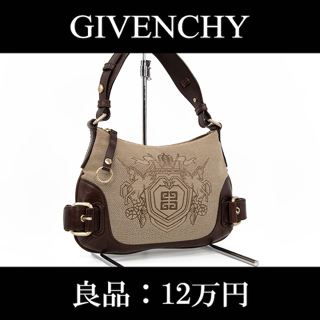 【限界価格・送料無料・良品】GIVENCHY・ジバンシィ・ハンドバッグ(人気・レア・珍しい・高級・バイカラー・ジバンシー・鞄・バック・B082)