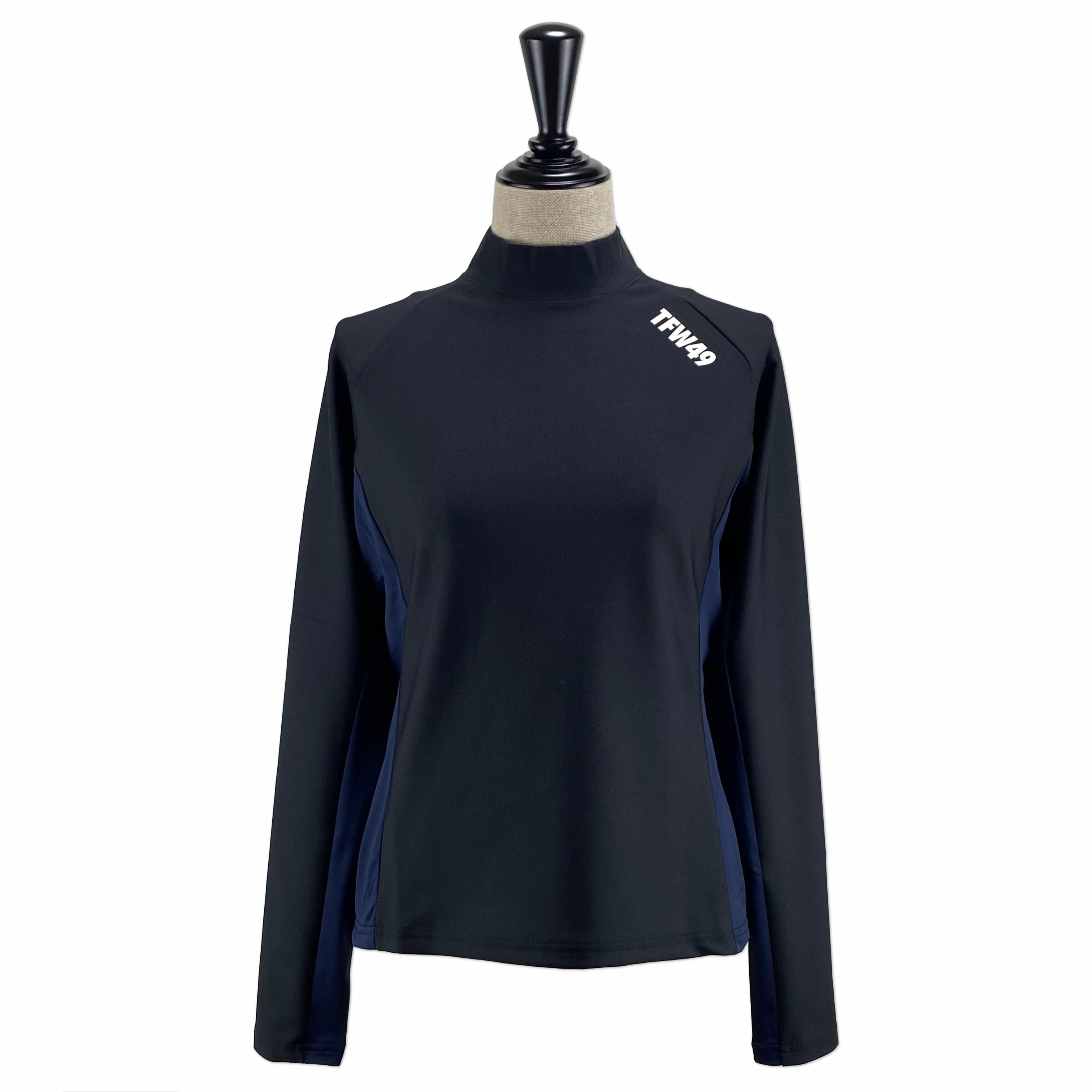 TFW49 LS HARF MOCKNECK BLUEGREY L TFW49】《MEN'S》HALF MOCKNECK