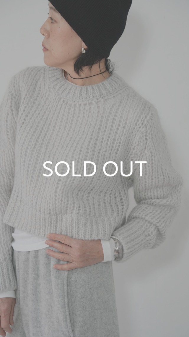 Mohair mesh knit