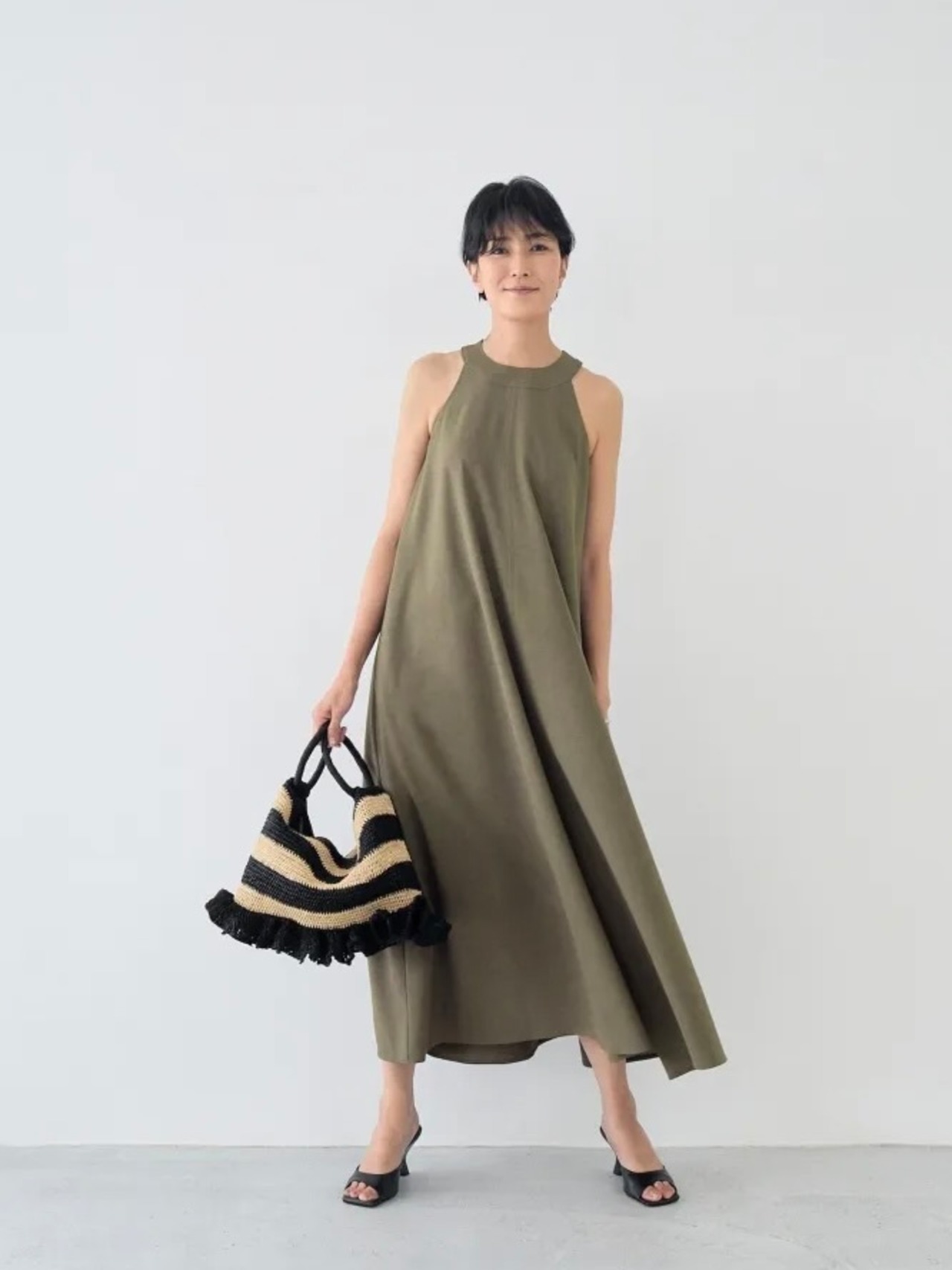 SINME × MAISON N.H PARIS ボーダーボックスバック