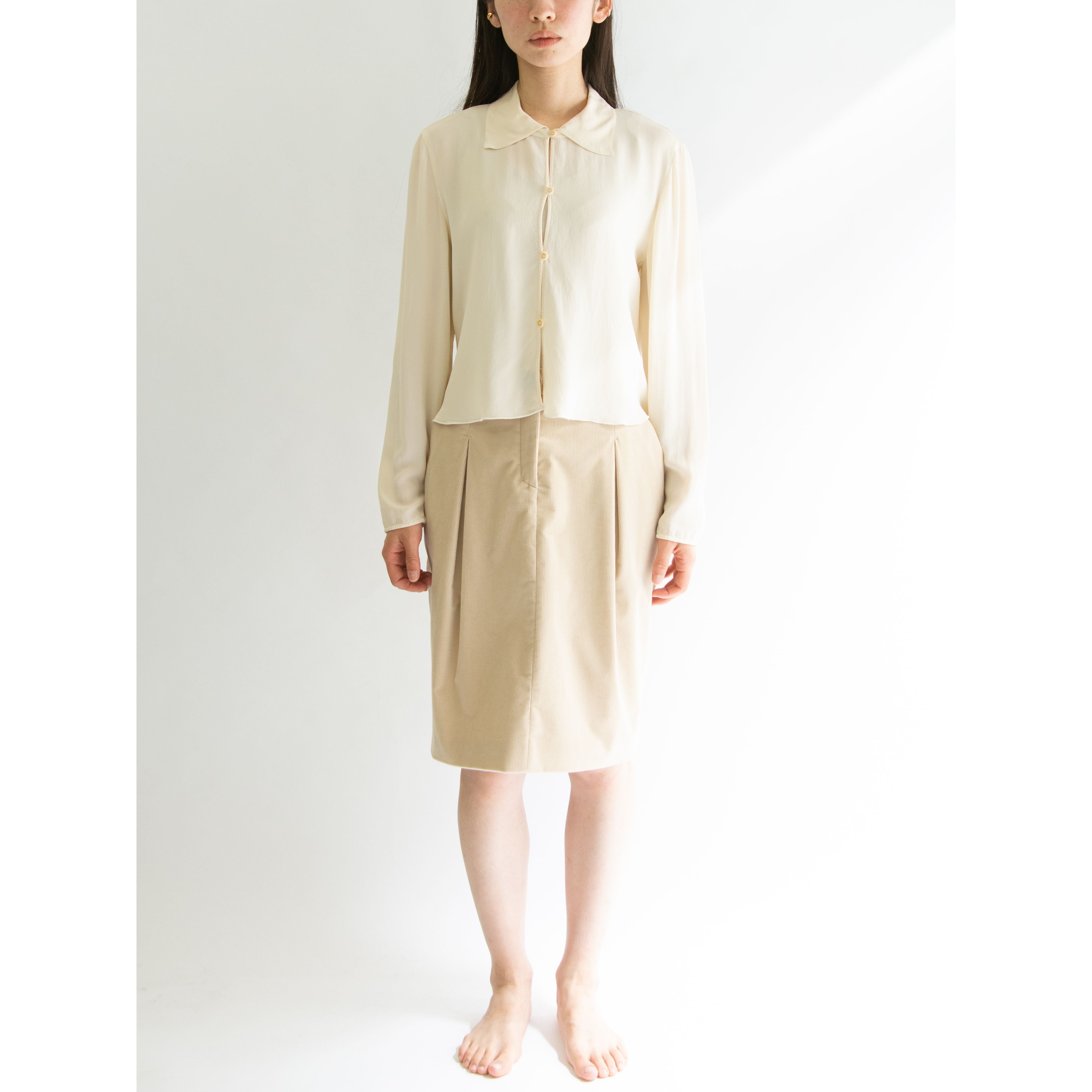 新品 現行 シルク100% ジョルジオ アルマーニ ブラウス ジョルジオ アルマーニ プリヴェ】2024 秋冬オートクチュール