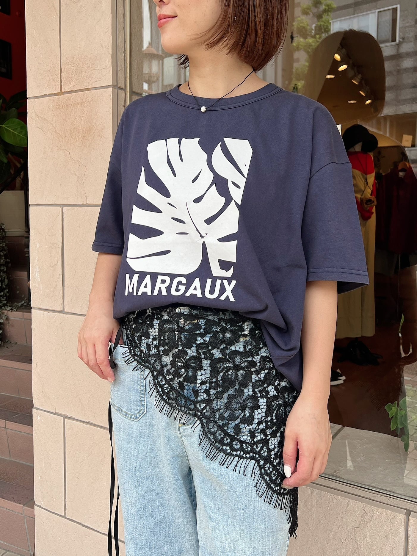 MARGAUX VINTAGE / パリジェンヌTシャツ【プリントロゴ】 | anouk