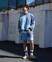 【#Re:room】COLOR PATCHWORK SWEAT BIG TRAINER［REC730］