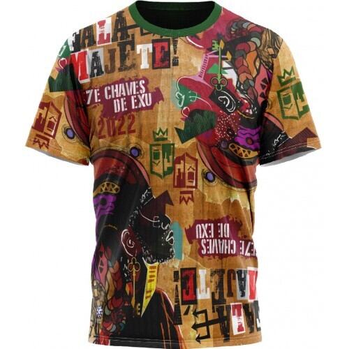 GRANDE RIO - Camiseta Enredo 2022 “Fala, Majeté!”(ベーシックシャツ、女性用ベビールック、タンクトップ、ジュニアサイズ)