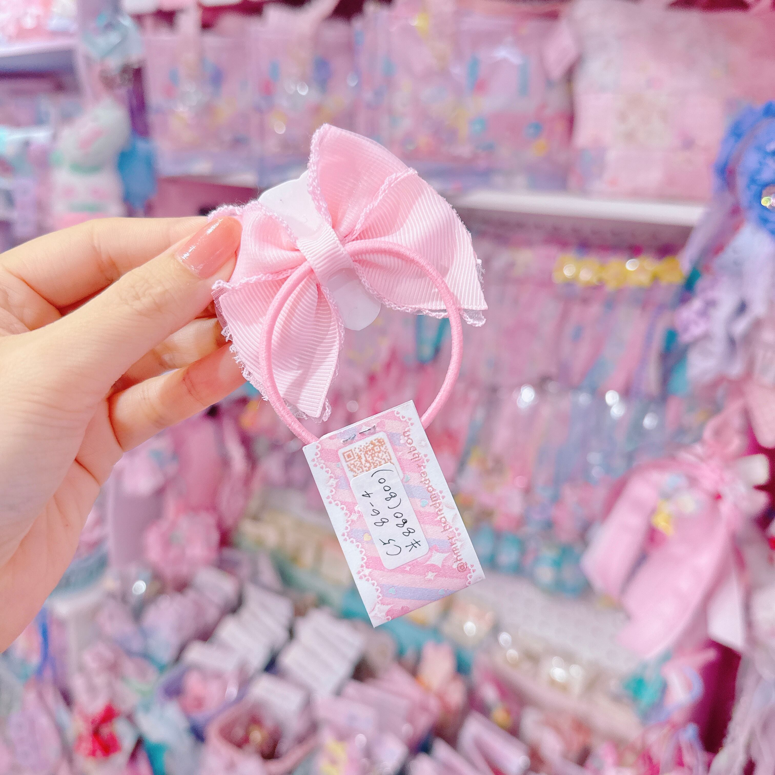 【C5】86-4パーツ付きヘアゴム