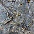 【イタリア製】EUR AVIREX デニムジャケット　アヴィレックス　ブルー　XL