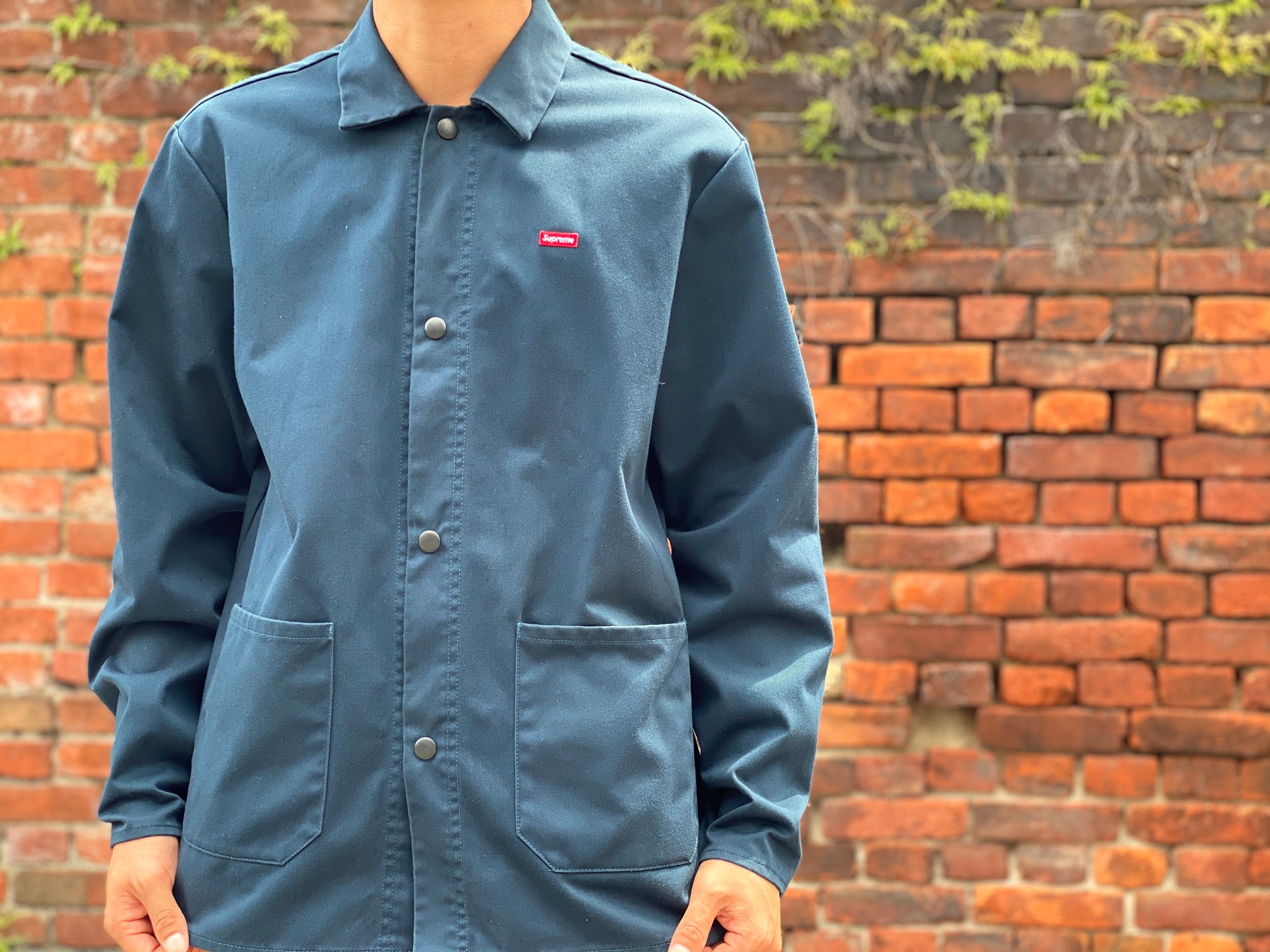 Supreme SMALL BOX SHOP SNAP COACHES JACKET SMALL GREEN 55JH7880  