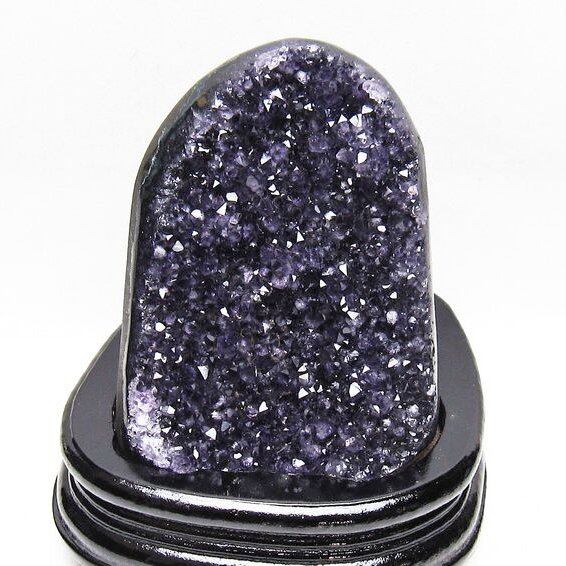 1.2Kg アメジスト クラスター ウルグアイ産 原石 amethyst 一点物 台座付属 182-7997