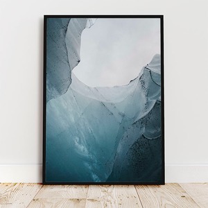 ブルーアイス / アイスランド 氷 ヨーロッパ ポスター 写真 青 自然