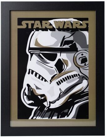 スターウオーズ ストームトウルーパー 木製フレーム付ポスター 43cmX33cm