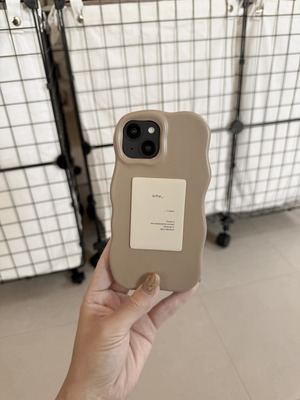 melty leather（tag/beige）