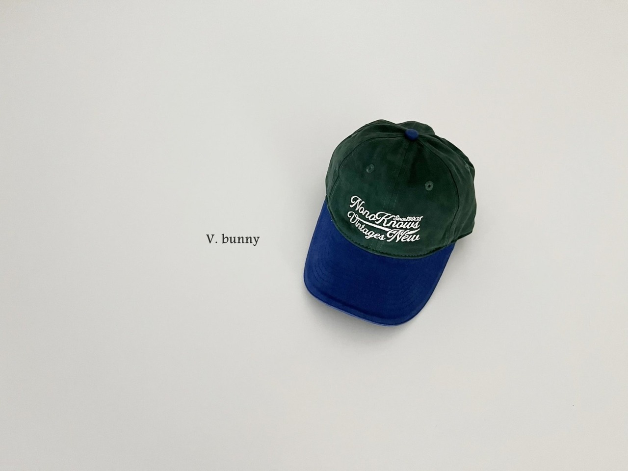 即納［kids］V.bunny配色キャップ - 4
