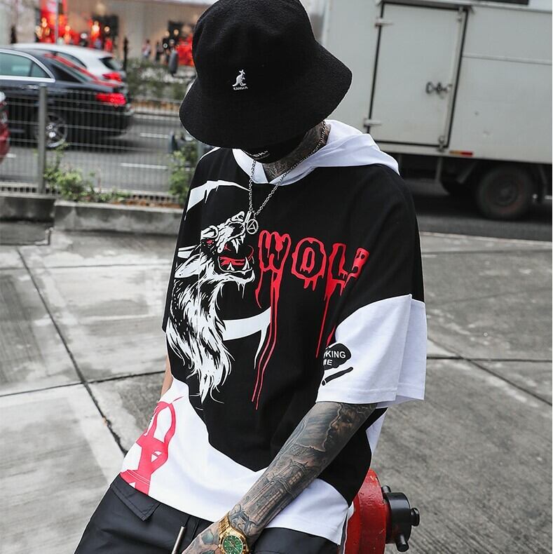 全3色 Tシャツ カットソー プリント カジュアル ストリート 