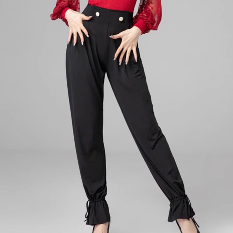 ドローストリング テーパード ダンスパンツ ds0081