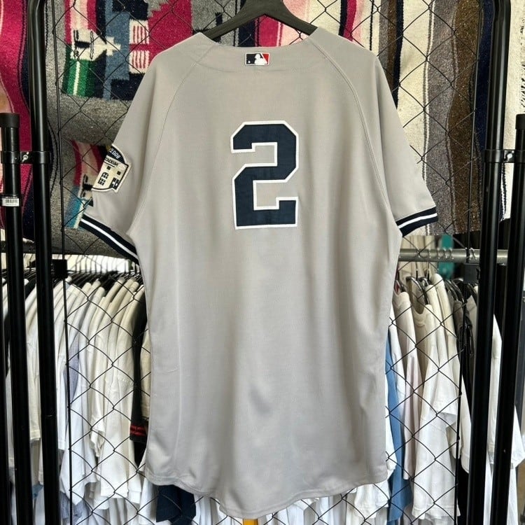 90s- MLB ニューヨークヤンキース ゲームシャツ ベースボールシャツ