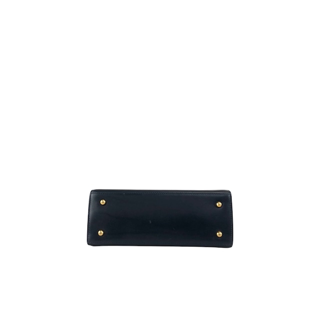 GUCCI グッチ ハンドバッグ ネイビー レディロック レザー 000・2110・0211 2WAY vintage ヴィンテージ オールド 5yyupi