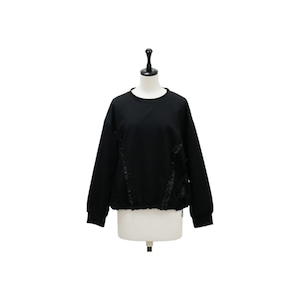 Side frill design sweat pullover
