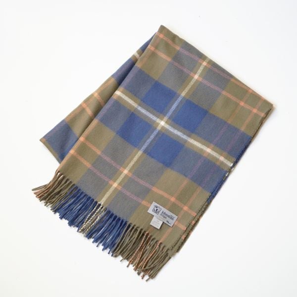 ジョンストンズ カシミヤ大判ストール Johnstons ロンハーマン別注 カーキグレー RonHerman カシミア 100% 211115-17
