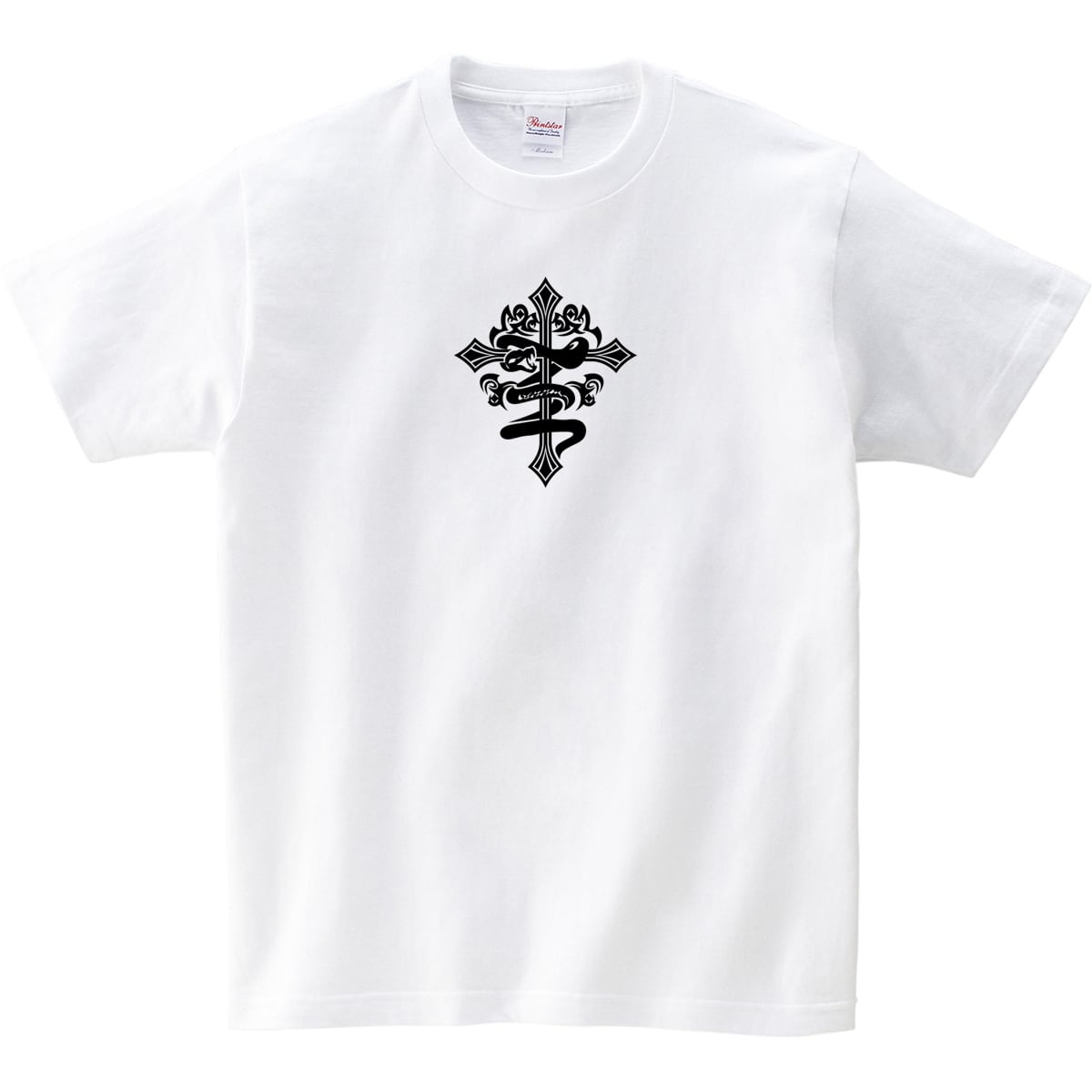 トライバル柄 十字架×ヘビver Tシャツ cl09 爬虫類トライバル タトゥー