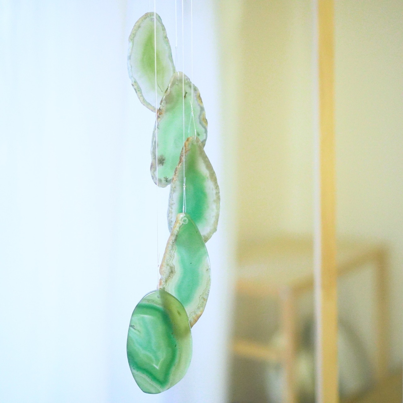 Spring Green 03 - アゲートヒーリングチャイム / Agate Sun Catcher Wind Chime 617