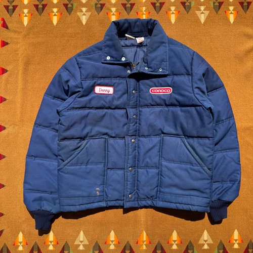 1980's "CONOCO"Work Puffer Jacket by UNITOG