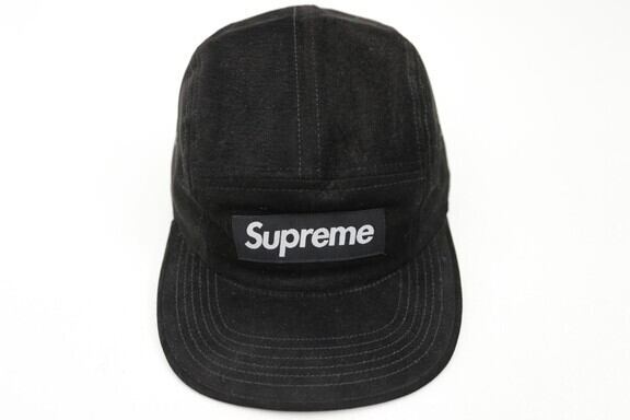 Supreme SUEDE CAMP CAP BLACK